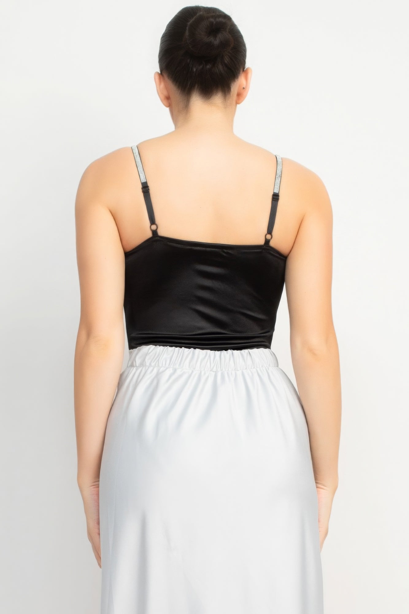 Rhinestone Strap Sweetheart Bodysuit - Body By J'ne