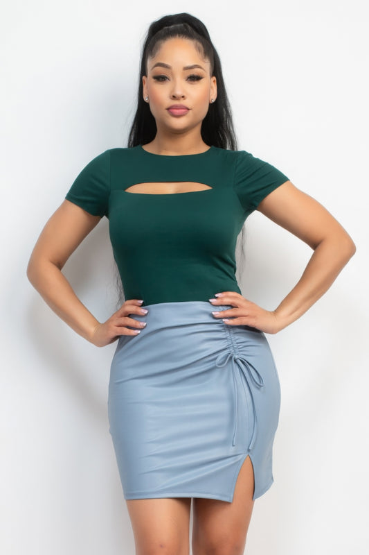 Cut-out Double Layer Top - Body By J'ne