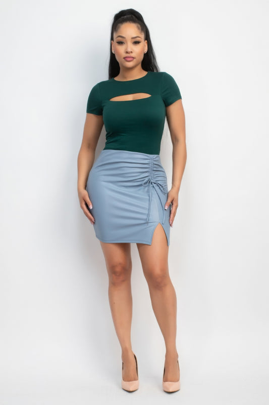 Cut-out Double Layer Top - Body By J'ne