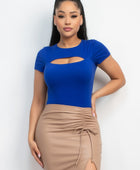 Cut-out Double Layer Top - Body By J'ne