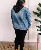 Denim Jacket With Black Detachable Hood - Body By J'ne