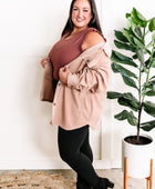 Sleeveless Ruffle Bodysuit In Dusty Mauve - Body By J'ne
