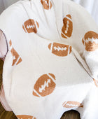 Brown Football Luxury Blanket - Body By J'ne