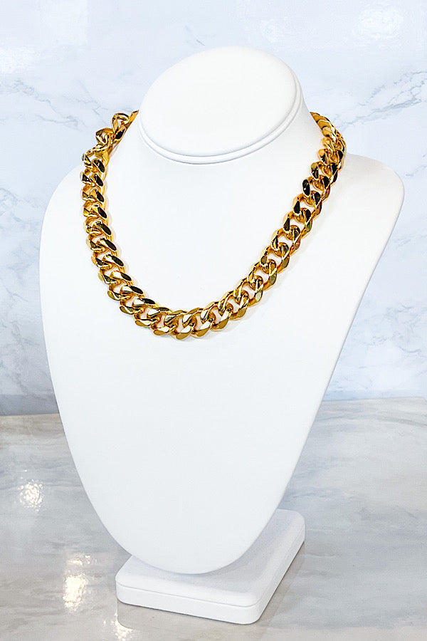 Natural Elements Gold Chunky Chain Necklace - Body By J'ne