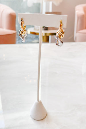 Natural Elements Mixed Metal Chain Earrings - Body By J'ne