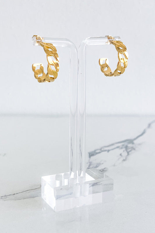 Natural Elements Gold Chain Earrings - Body By J'ne