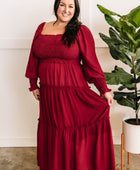 Tiered Maxi Dress With Smocking Detail In Holly - Body By J'ne