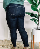 High Waisted Straight Leg Mom Jeans In Dark Wash - Body By J'ne
