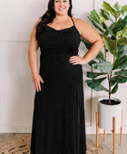 Woven Holiday Dress In Midnight Shimmer - Body By J'ne