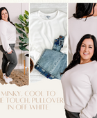 Minky, Cool To The Touch, Pullover In Off White - Body By J'ne