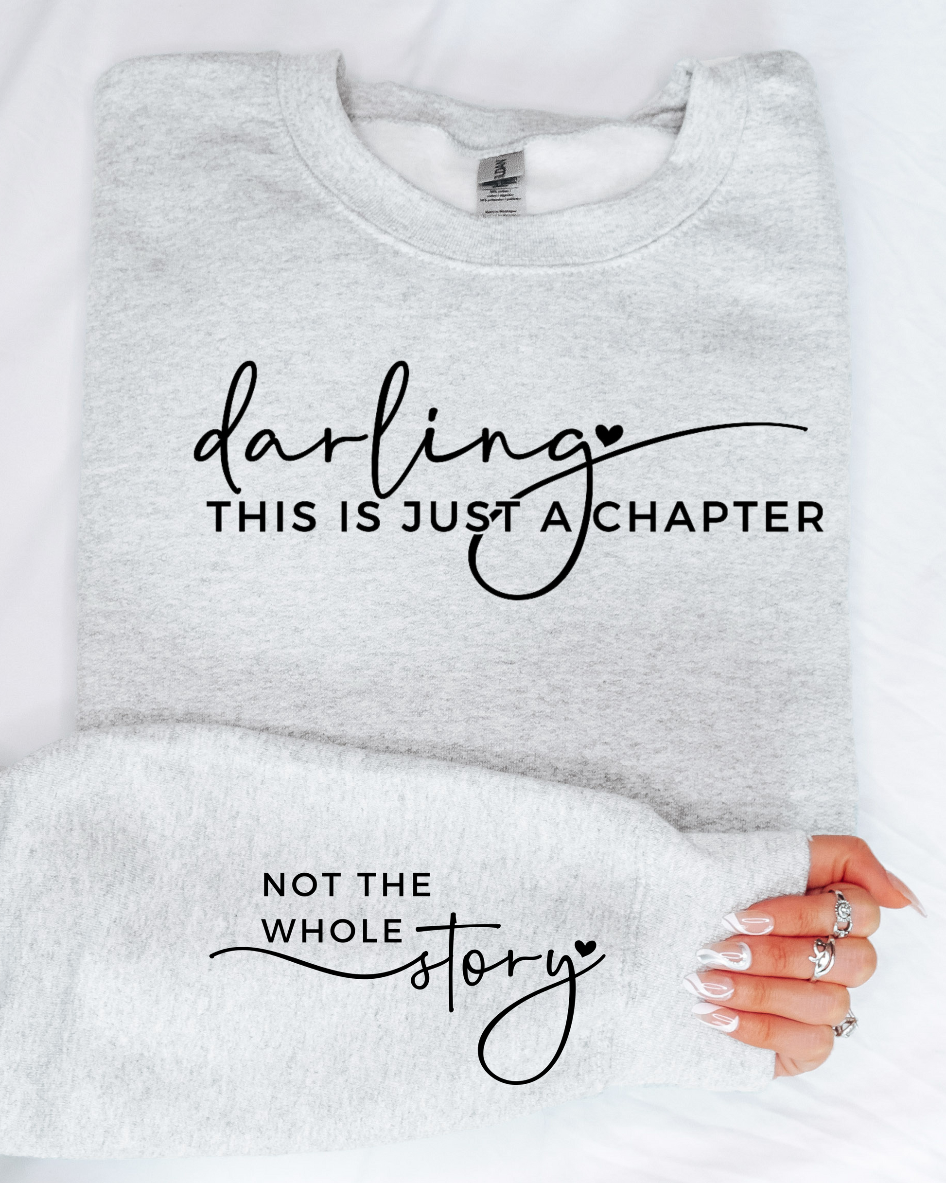 DARLING THIS IS A CHAPTER POSITIVE VIBES SWEATSHIRT - Body By J'ne