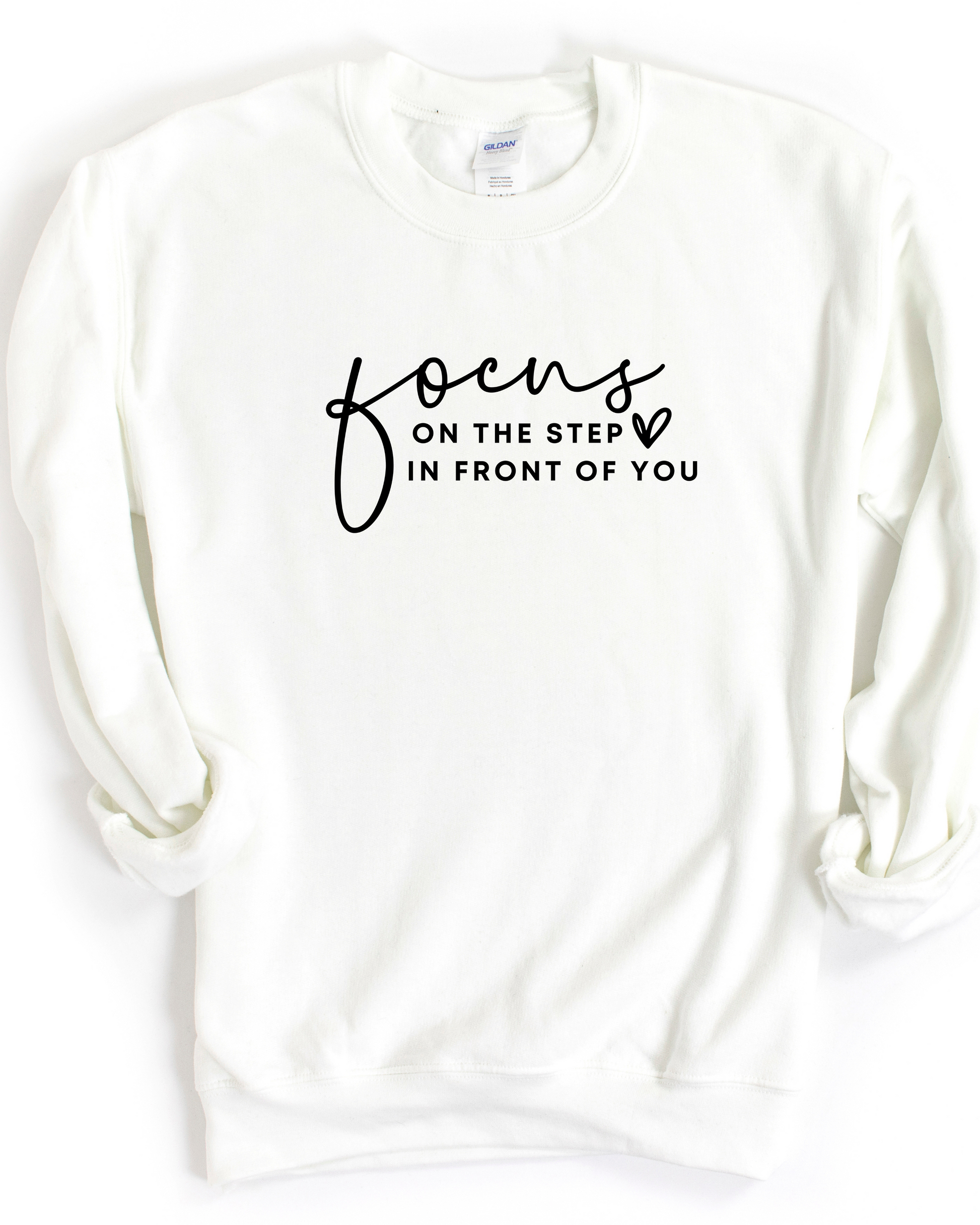 FOCUS ON THE STEP POSITIVE VIBES SWEATSHIRT - Body By J'ne