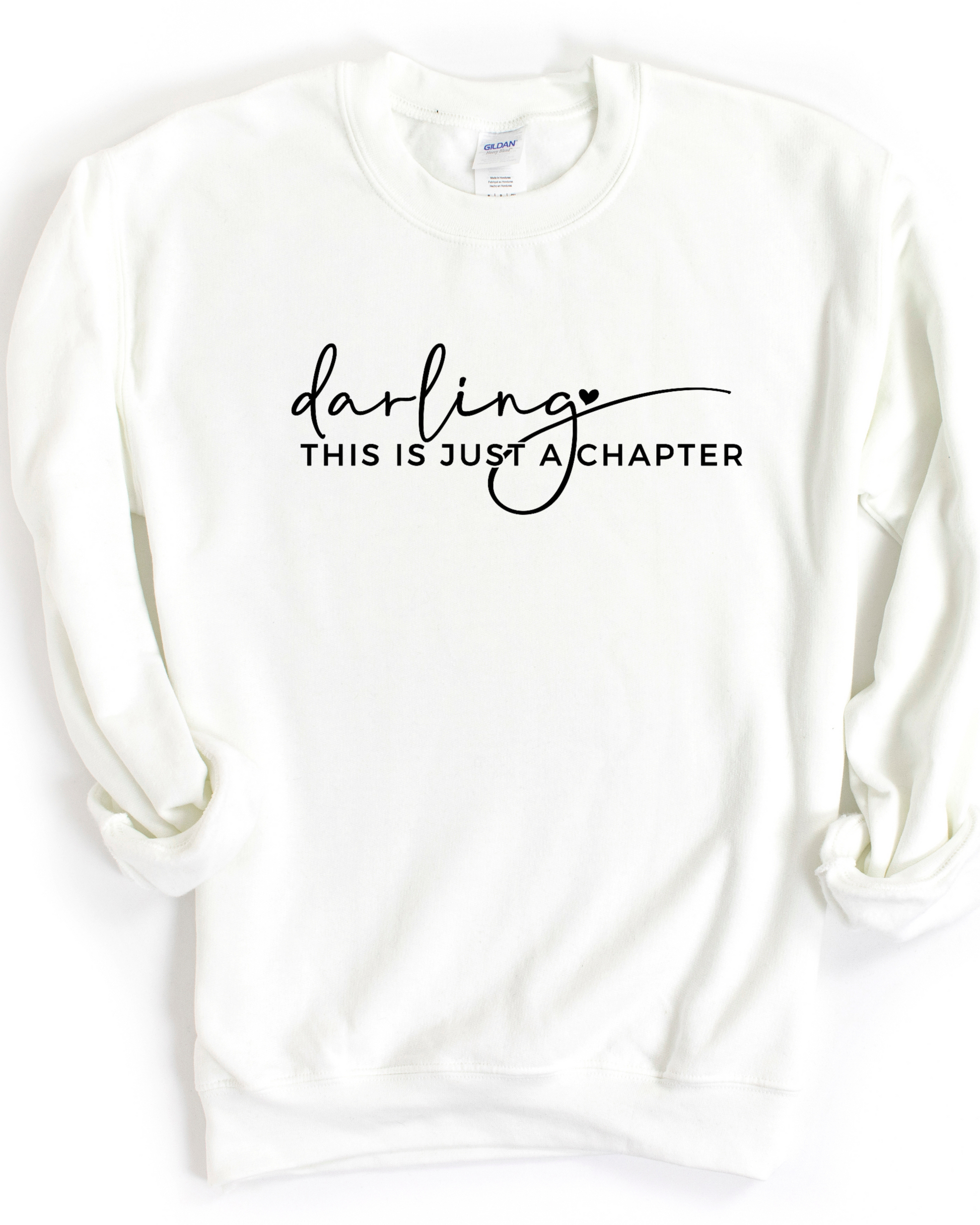 DARLING THIS IS A CHAPTER POSITIVE VIBES SWEATSHIRT - Body By J'ne