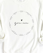 YOU ARE POSITIVE VIBES SWEATSHIRT - Body By J'ne