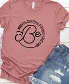 BE KIND POSITIVES VIBES TEE(BELLA CANVAS) - Body By J'ne