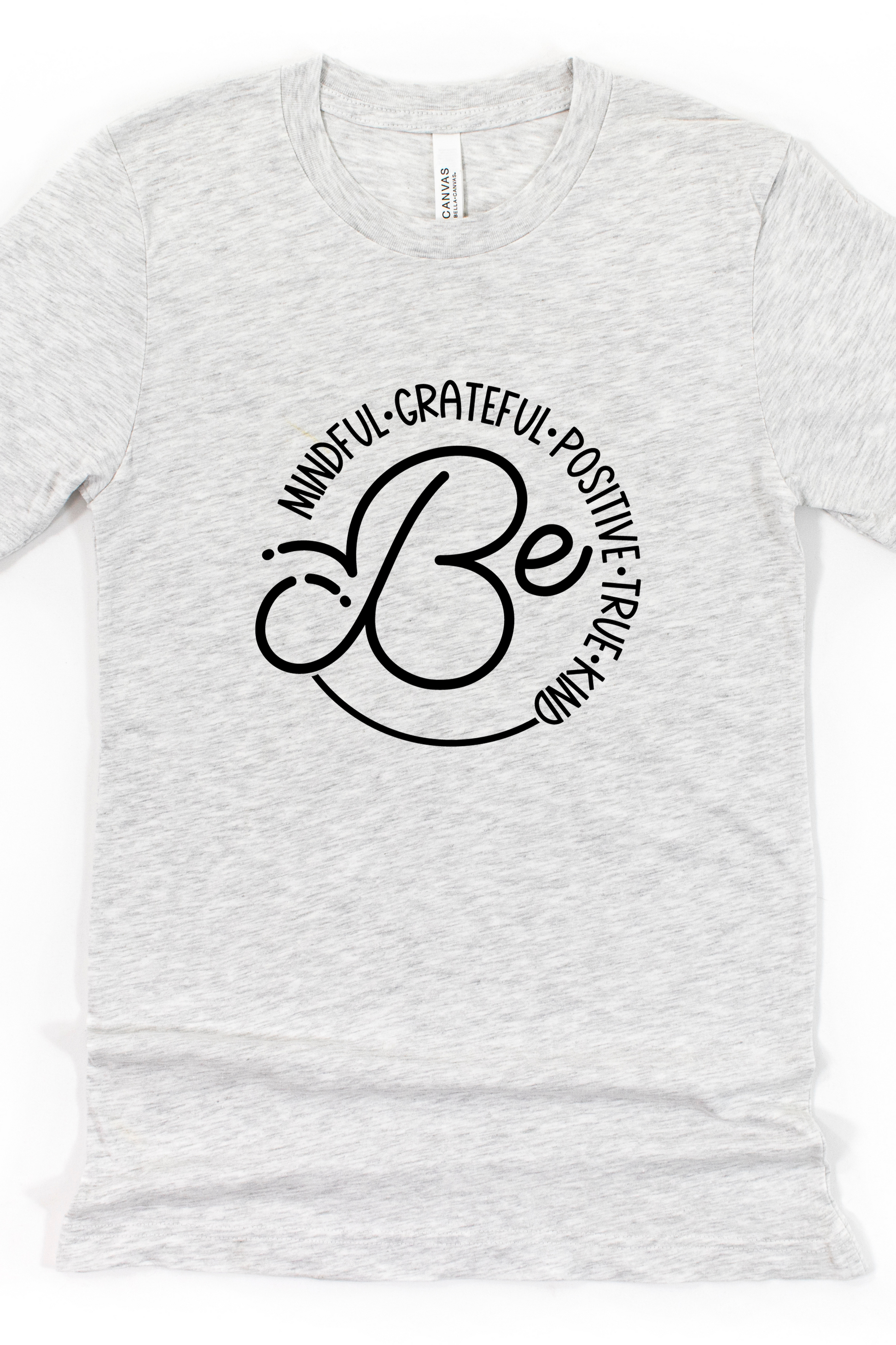 BE KIND POSITIVES VIBES TEE(BELLA CANVAS) - Body By J'ne