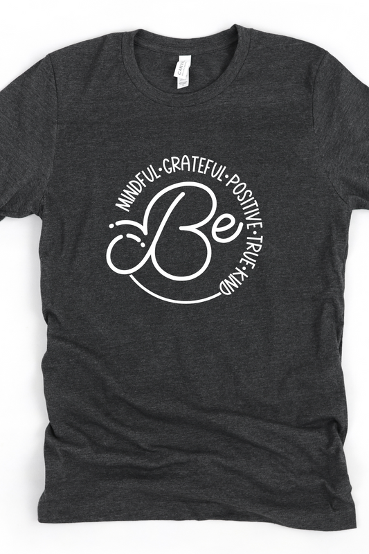 BE KIND POSITIVES VIBES TEE(BELLA CANVAS) - Body By J'ne