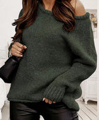 One Shoulder Long Sleeve Sweater - Body By J'ne