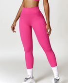 Ruched Pocketed High Waist Active Leggings - Body By J'ne