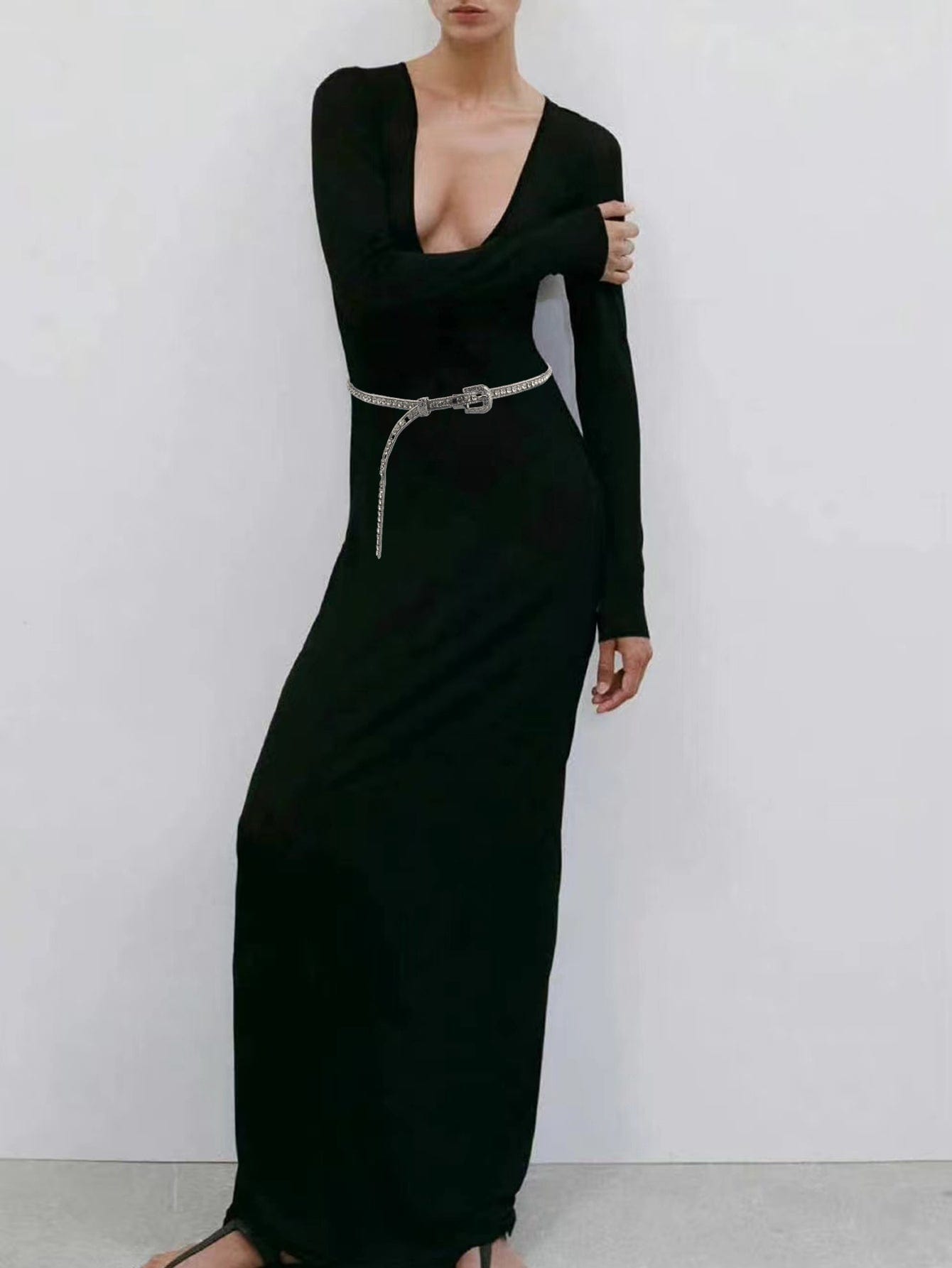 Rhinestone Metal Belt - Body By J'ne