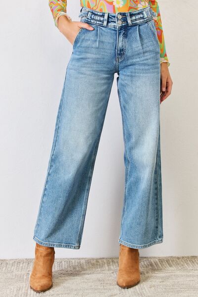 High Waist Wide Leg Jeans - Body By J'ne