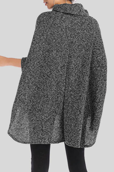 Turtleneck Batwing Sleeve Sweater - Body By J'ne