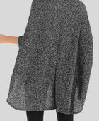 Turtleneck Batwing Sleeve Sweater - Body By J'ne