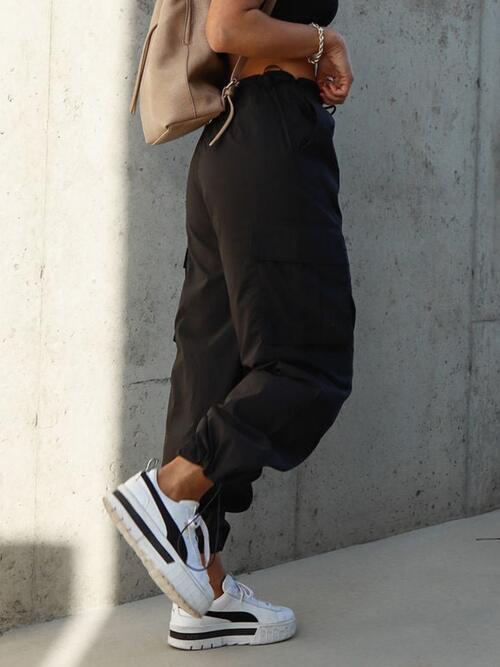 Drawstring Pants with Pockets - Body By J'ne