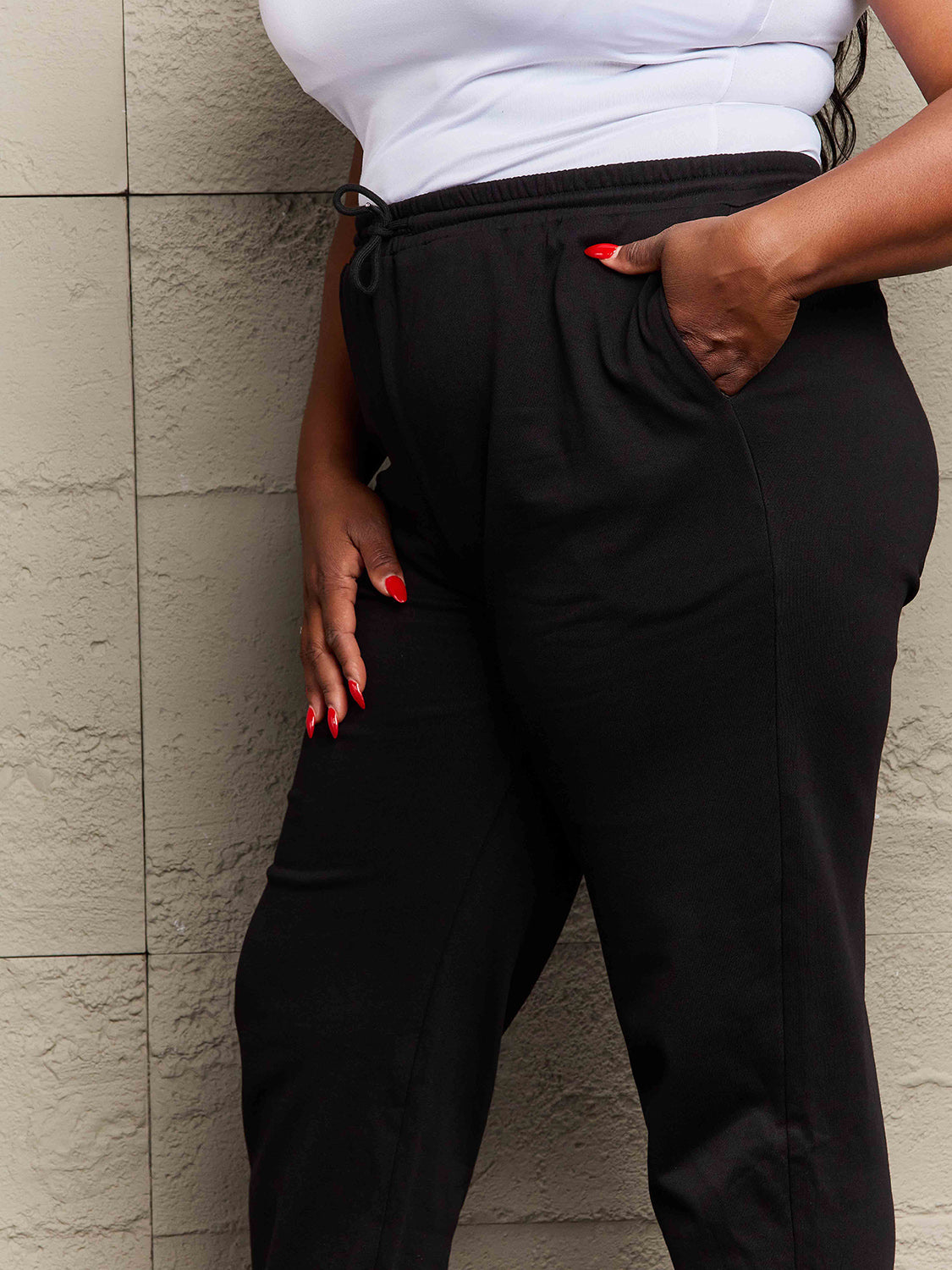 Mala Full Size Drawstring Sweatpants - Body By J'ne