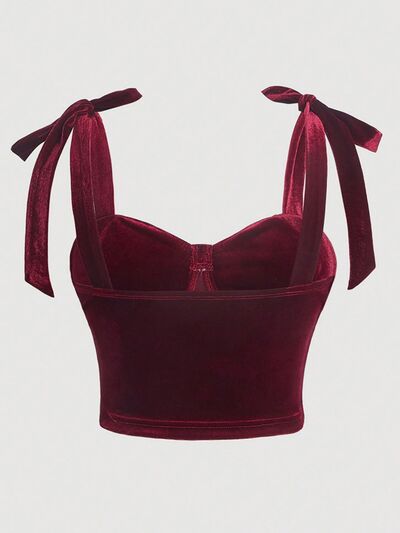 Plus Size Tied Wied Strap Cami - Body By J'ne