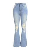 Distressed Bootcut Jeans with Pockets - Body By J'ne