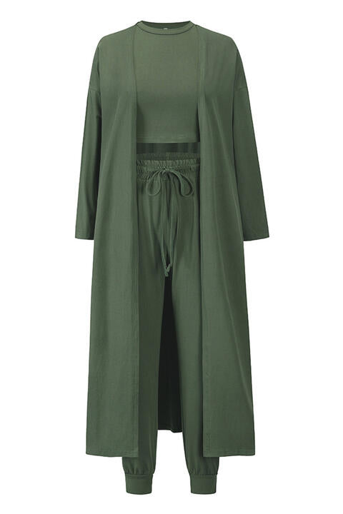 Cozy Outing Set with Cardigan - Body By J'ne