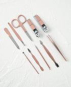 Pink 10Pcs Stainless Steel Manicure Set - Body By J'ne