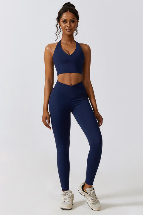 Crisscross Sports Bra and Leggings Set - Body By J'ne