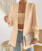 Shawl Collar Long Sleeve Blazer - Body By J'ne