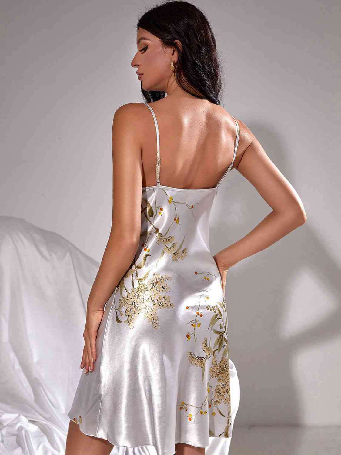 Sleeveless Printed Mini Nightgown - Body By J'ne