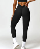 Ruched Pocketed High Waist Active Leggings - Body By J'ne