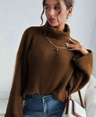Turtleneck Long Sleeve Sweater - Body By J'ne