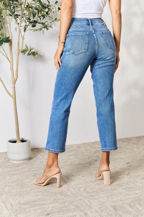 Utopia Full Size High Waist Straight Jeans - Body By J'ne