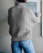 Turtleneck Dropped Shoulder Sweater - Body By J'ne