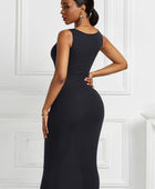 Scoop Neck Wide Strap Maxi Dress - Body By J'ne