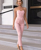 Sweetheart Neck Sleeveless Jumpsuit - Body By J'ne