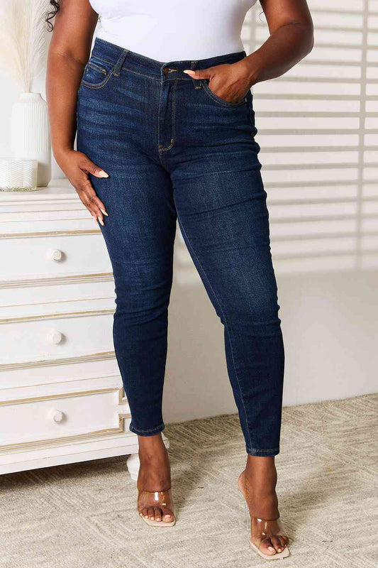 Full Size Skinny Jeans with Pockets - Body By J'ne