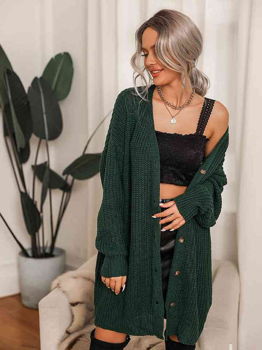 Ribbed V-Neck Cardigan - Body By J'ne