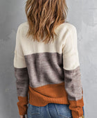Color Block Dropped Shoulder Sweater - Body By J'ne