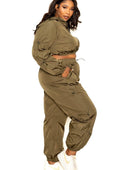 Active Zip Up Set With Cord Lock Detail - Body By J'ne