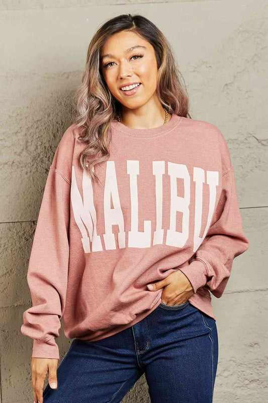 “Malibu" Oversized Crewneck Sweatshirt - Body By J'ne