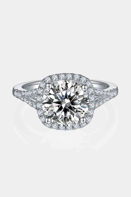 3 Carat Moissanite Halo Ring - Body By J'ne