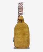 Adjustable Strap PU Leather Sling Bag - Body By J'ne