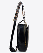 Adjustable Strap PU Leather Sling Bag - Body By J'ne